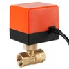AC 220V Brass Electric Motorized Ball Valve 2 Way 3-Wire