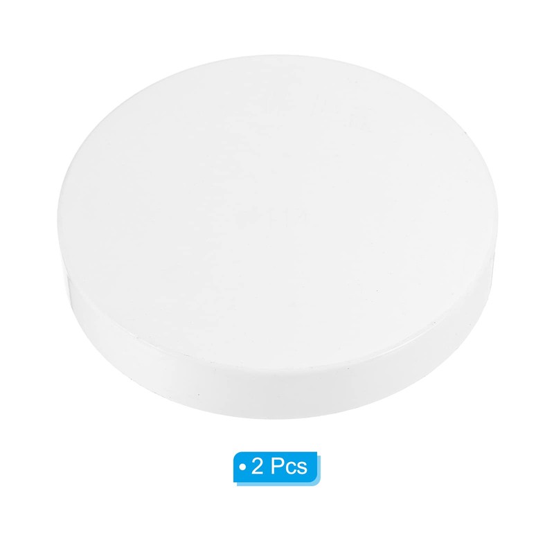 PATIKIL 4.5"/114mm ID PVC Pipe End Cap Fitting, 2 Pack