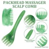 4 PCS Head Massager Scalp, Resin Combs for Scalp Massage