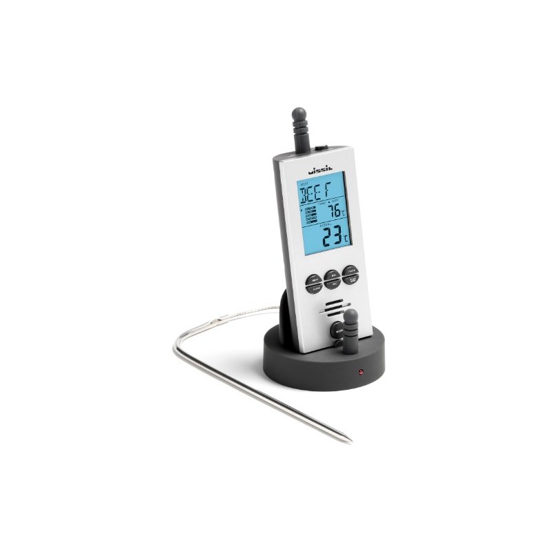 Cordless digital oven thermometer