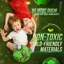 Kids Lightweight Football Ball Size 5 – Easy to Inflate & Kick, Ideal for small feet(270 grams)