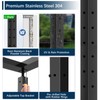 Gyykzz 36" T-drilled Cable Railing Corner Post, 90 Degree Three