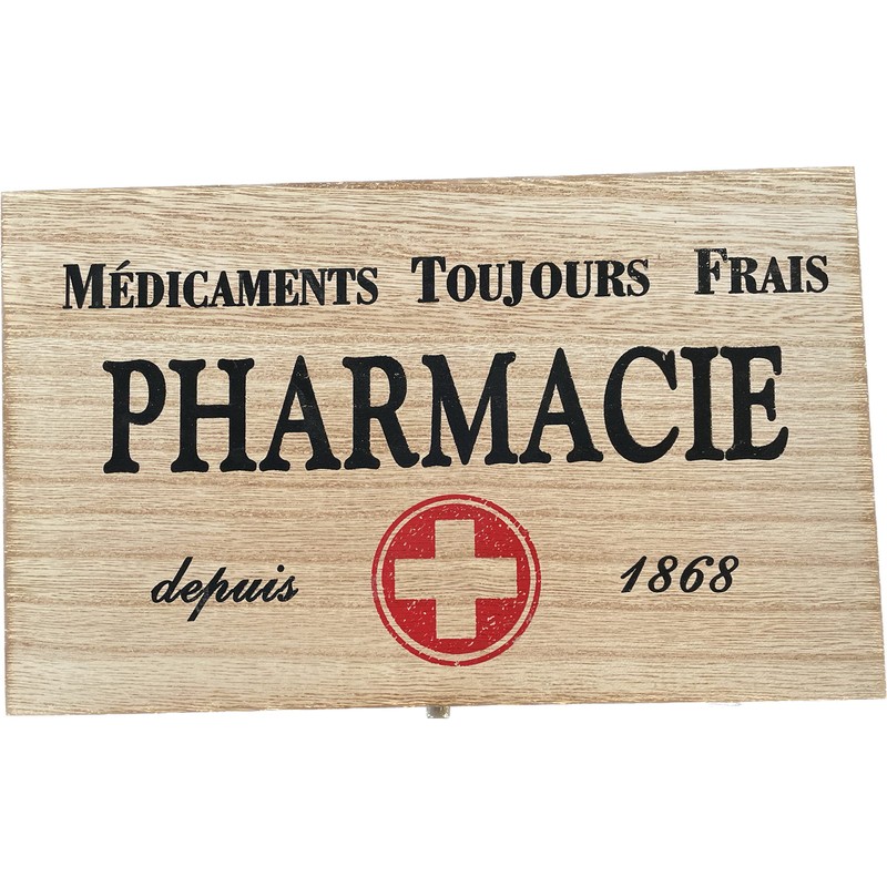khevga Storage Box with Lid: Wooden Box for Medication, Decoration