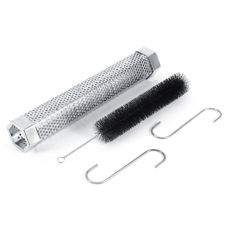 Pellet Smoker Tube Hexagonal Stainless Steel BBQ Pipe Outdoor Mesh