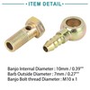 ACROPIX Universal 10mm Diameter Banjo Hose Barb Bolt Fittings Banjo