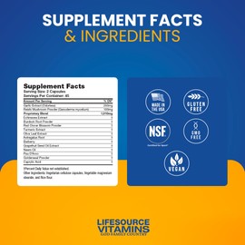 LifeSourceVitamins Tooth & Gum - Anti-B - Support - 90 Caps - Proprietary Formula - LVs, 1 Count (Pack of 1)