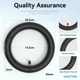 NAIXTYRE (2 Pack) 8.5 x 2 Inner Tubes.Replacement wheels for 50/75-6.1 electric scooter tires. Suitable for most scooters such as Gotrax Gxl V2/Xiaomi M365 that use 8.5 and other scooters.