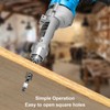 Square Hole Drill Bit Adapter, Aluminium Alloy Drill Press Drill