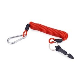 6FT Trailer Brake Away Cable, Towing Hitch Wiring Trailer Breakaway Safety Cable Spring Towing Coil Coiled Wire for RV Towing Trailer Emergency Camper (1pcs)