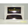 McCulloch Chainsaw Model Super Pro 125 Breather Cover Decal Set