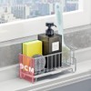 Kitchen Countertop Sponge Holder, SUS 304 Stainless Steel Dish SoapOrganizer,