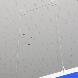 2P Ceiling J-Type Hook for Hanging Wires & Fishing Lines - Fixed Mount Connector 4ea