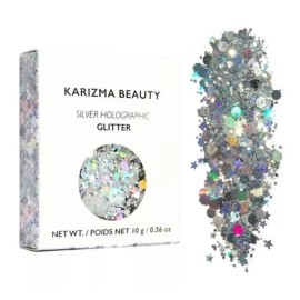 Karizma Brillo Holográfico Maquillaje Cara Y Cuerpo Lentejuelas 10g