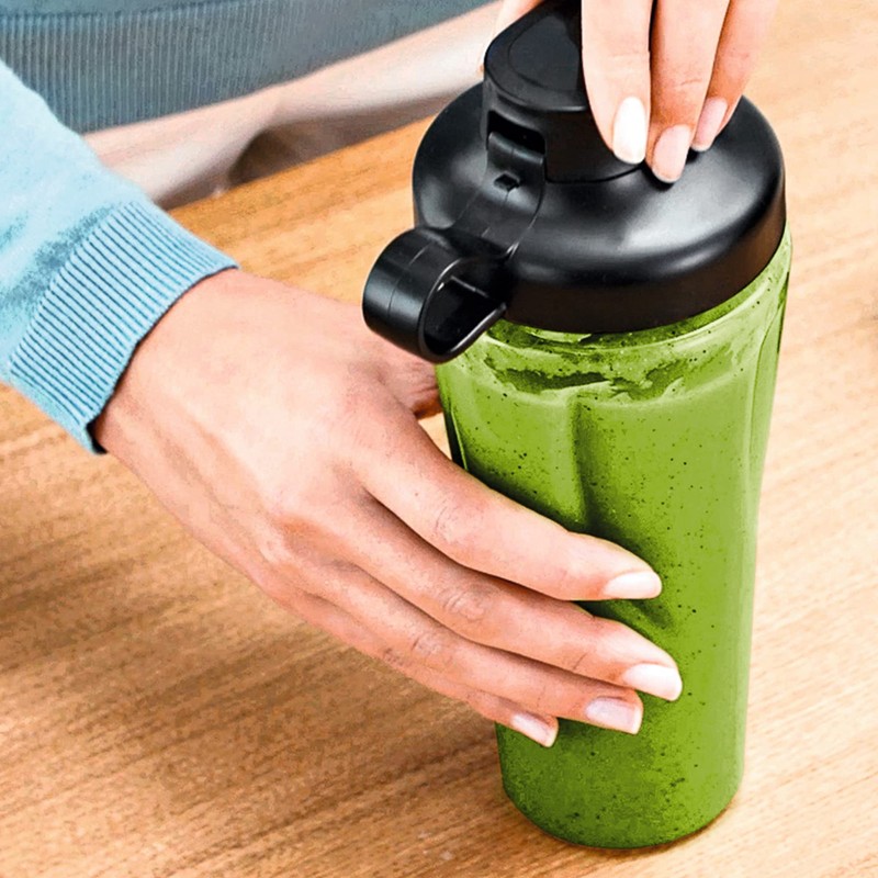 Bosch MMZBT01B Smoothie ToGo Bottle, 0.6 L, Shatterproof, Robust, Drinking