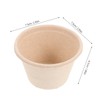 50pcs Brown Paper Ice Cream Cups: Disposable Dessert Bowls Snack