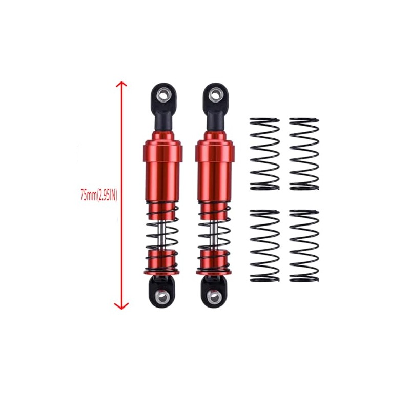 4psc Metal Large Diameter Long Stroke Hydraulic Shock Absorber (75mm)