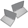 2 Pack Metal Case Stamp Pad Large Size, Dry -