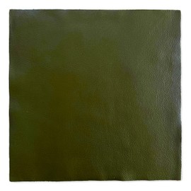 Natural Grain Cow Leathers: 12'' x 12'' Pre-Cut Leather Pieces (Olive, 1 Piece)