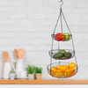 Home Intuition 3-Tier Hanging Fruit Produce Basket Heavy Duty Wire