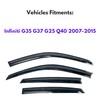 KPY Window Visor Compatible with Infiniti G35 G37 G25 Q40