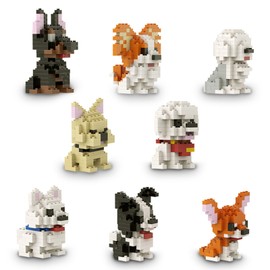 SEMKY SEMKY Micro Mini Blocks Dog Series 8 in 1 Animal Model Set,(1002Pieces) -Building and Pet Toys Gifts for Kid