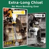 24-inch SDS Max 3 Inch Scaling Chisel - Perfect for
