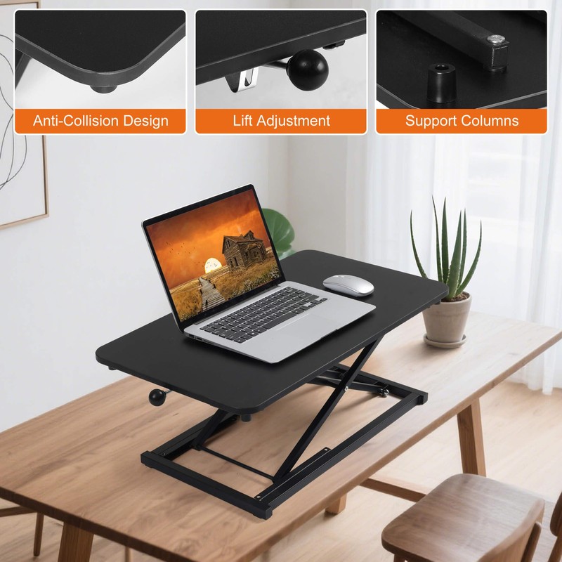 Raathionty Standing Desk Converter Adjustable Height,Keyboard Riser for Stand Up