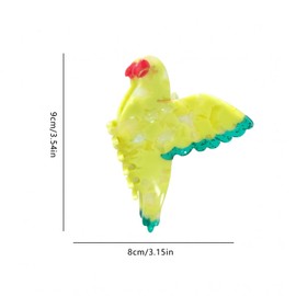 Novelty Yellow Parrot Hair Clip,Acetate Claw Clips,Hair Clips for Women