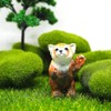 ZOOCRAFT Ceramic Red Panda Figurine Animal Standing Craft Miniature Collectible
