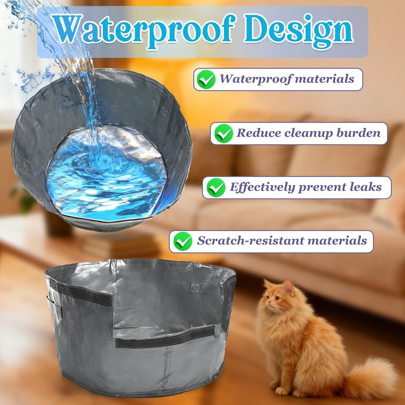 Purifylogix 6PCS Cat Litter Box Liners for Hidden Cat Litter