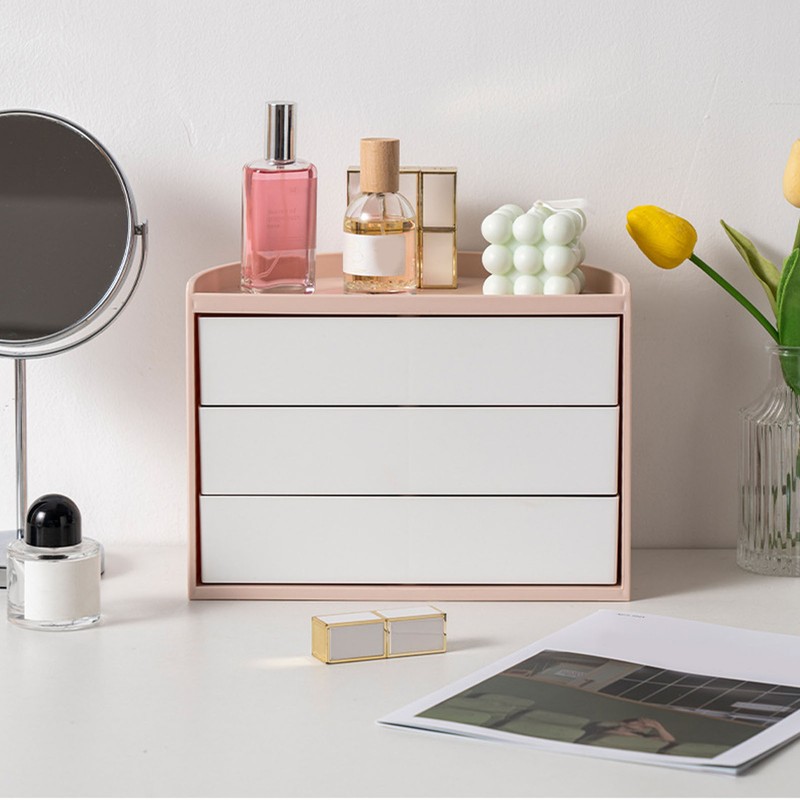 Makeup Organizer Ins Style 360 Degree Rotation Unique Semi Circular