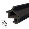 DQ-PP Window Seal, Black, 10 Metres, S-1530 Universal, PVC Window,