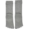 5505 Men's 5 Toe Socks, Gray