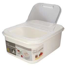 Large capacity Cat Dog Food Storage Box Container Bucket with Measuring Cup (S)