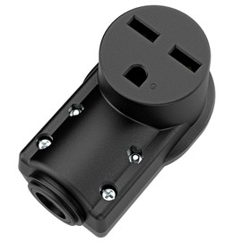 NEMA 6-30R Plug,6-30 30A/250V Female Connector, (ETL Certified) 30Amp 250Volt Cord End Socket, Female 30A Welder Receptacle, Heavy Duty, Black Color