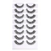 QUNETY Natural Lashes False Eyelashes Wispy Cat Eye Lashes Fluffy