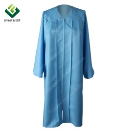 Unisex Matte Choir Robes for Church Baptism Officiant Confirmation Costume,Graduation Gown Pastor &judges RobeSize: 48", Color: Sky Blue