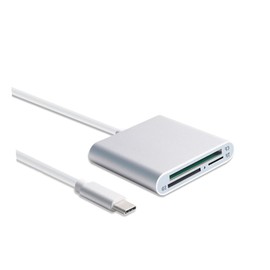 CAXUSD USB Type c Multi-Card Reader Aluminum Micro Cf Adapter for Fast Data Transfer Compatible USB c Devices Portable Design for Easy Use