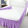 PiccoCasa Elasticated Bed Skirt Ruffled Bed Base Wrap Around Bed
