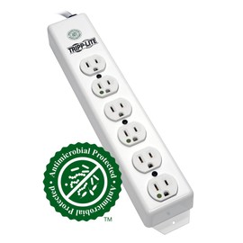 Tripp Lite Medical-Grade Power Strip, 6 Hospital-Grade Outlets, 15 ft. Cord, UL 1363 (PS-615-HG)