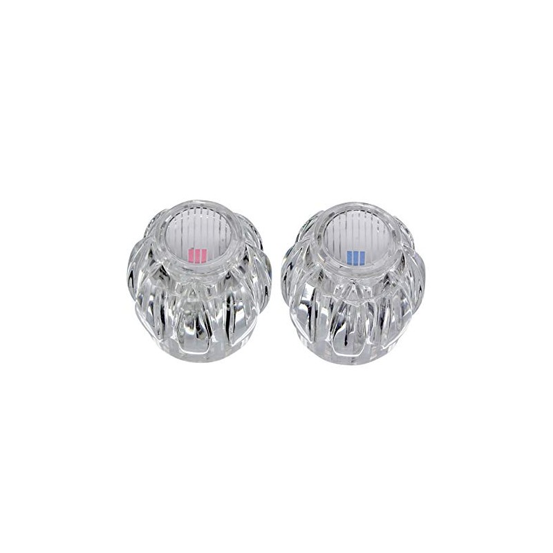 Danco 14884 Pair of Handles for Sterling Faucets, White|Clear