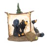 Camp Runamuck Bear Black Bear 5 x 7.5 Hand-cast Resin