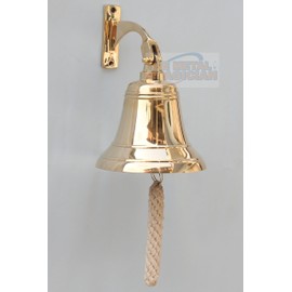 Brass Ship Bell Polished Nautical, Heavy Duty Polished Brass Bell, Brass Maritime Duty Watch Ship?s Bell by The Metal Magician