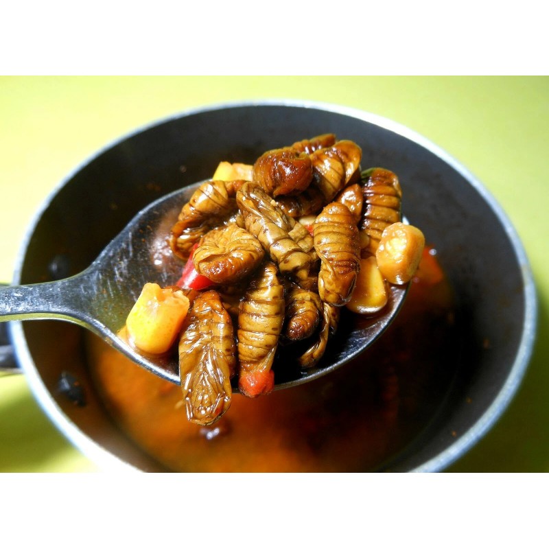 Yoo Dong Silkworm Pupa Canned Snack 130g (Expiration Oct 2026)