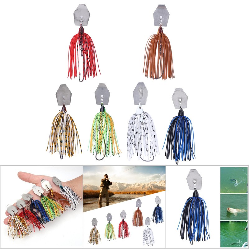 10cm 11g Metal Bait Sequin Bottom Beard Lure Fishing Lures