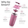 SmartShake Reforce Rosa Botella Mezcladora de Acero Inoxidable 900 ml,