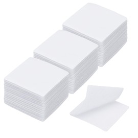 PATIKIL 2x2 Inches Hook and Loop Dots, 40 Sets Nylon Blend Square Self Adhesive Tape Strong Sticky-Back Fasteners Double-Sided Adhesive Strip for Office Home Crafting, White