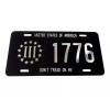 BLVD DON'T TREAD ON ME 1776 Car Tag Diamond Etched