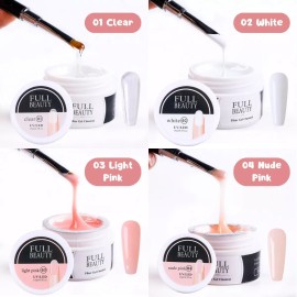 Universo en Linea Kit Gel De Construcción Profesional Para Uñas Manicura 4pz F