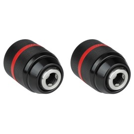 2Pcs Keyless Drill Chuck Adapter, 1/2-20UNF Mount 2~13mm Quick Change Self Tighten Drill Chuck Conversion Tool, Self-Tightening Drill Chuck Adapter Converter for Multiple Purposes